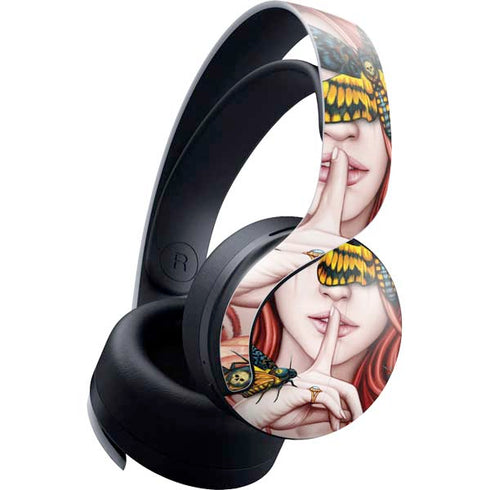 Gothic Woman and Death Moth Butterflies by Sarah Richter PlayStation PS5 Skins